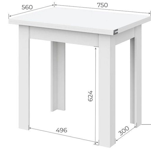 Обеденный стол «СО 3», раскладной